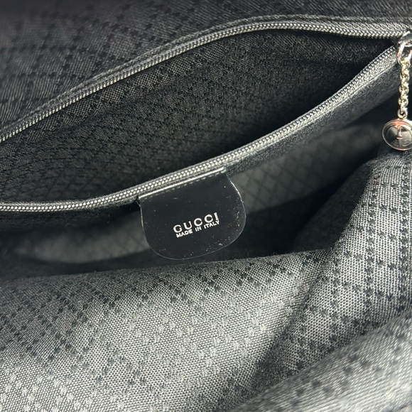 GUCCI Authentic Bamboo Patent Nylon One Strap Sling Backpack - Picture 9 of 16